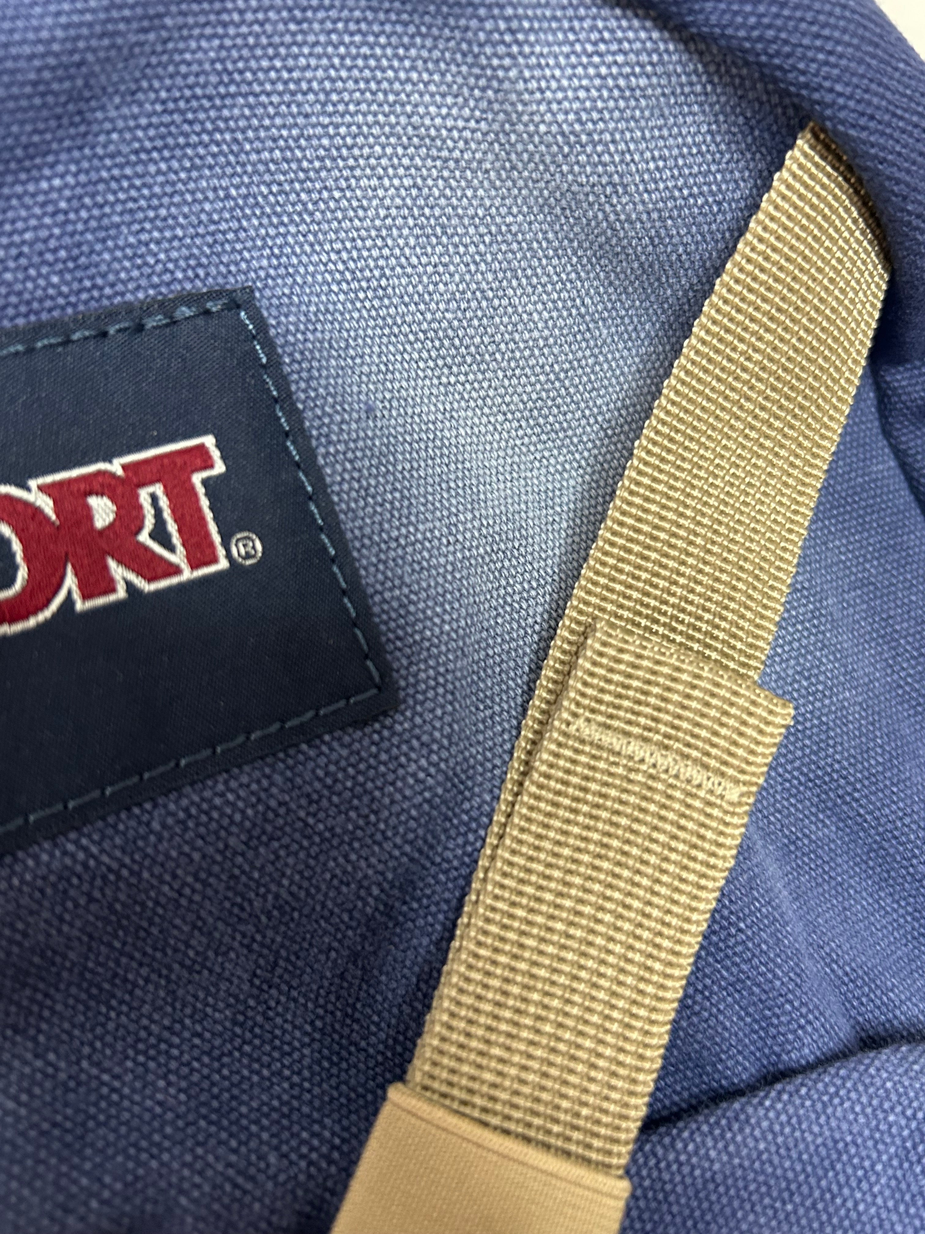 “Amazing Spider” Vintage Backpack-Washed and distressed denim