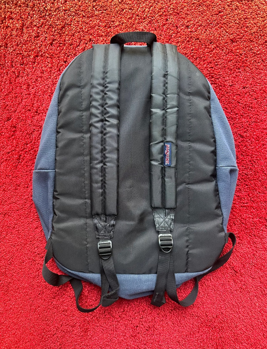 “Amazing Spider” Vintage Backpack-Washed and distressed denim